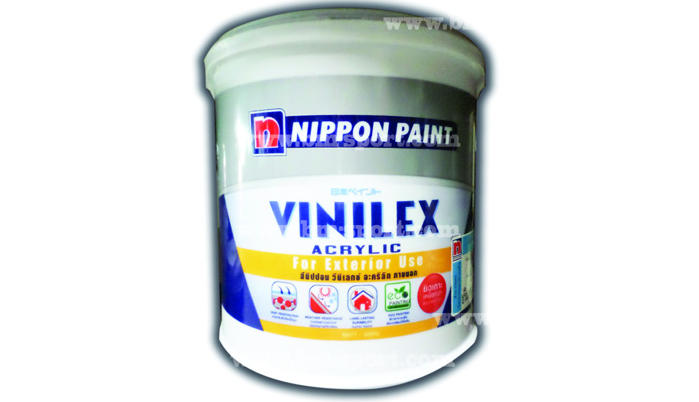 NIPPON PAINT Vinilex Acrylic For Exterior Use ขนาด 3.44 ลิตร และขนาด 8.27 ลิตร 