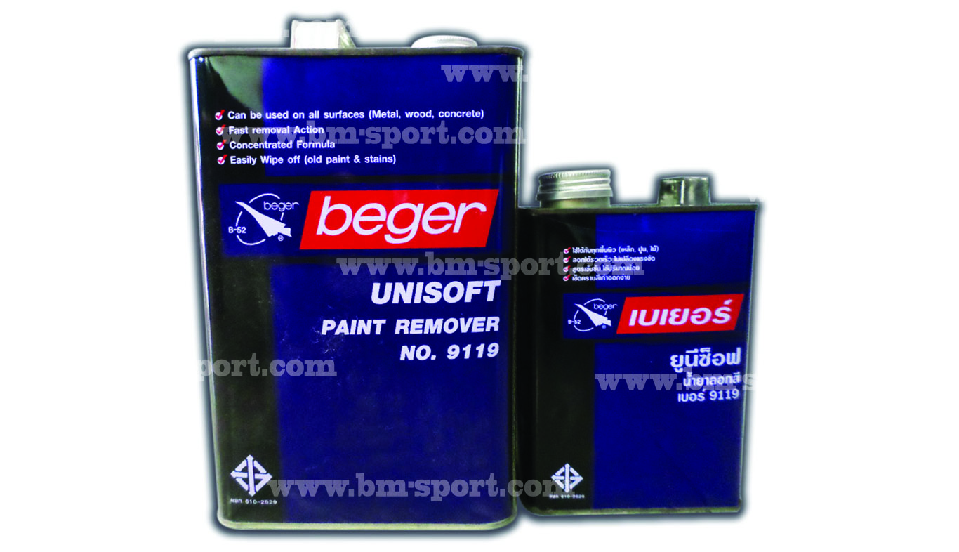 Beger Unisoft Paint Remover No.9119 ขนาด 1 กล. และ 1-4 กล.